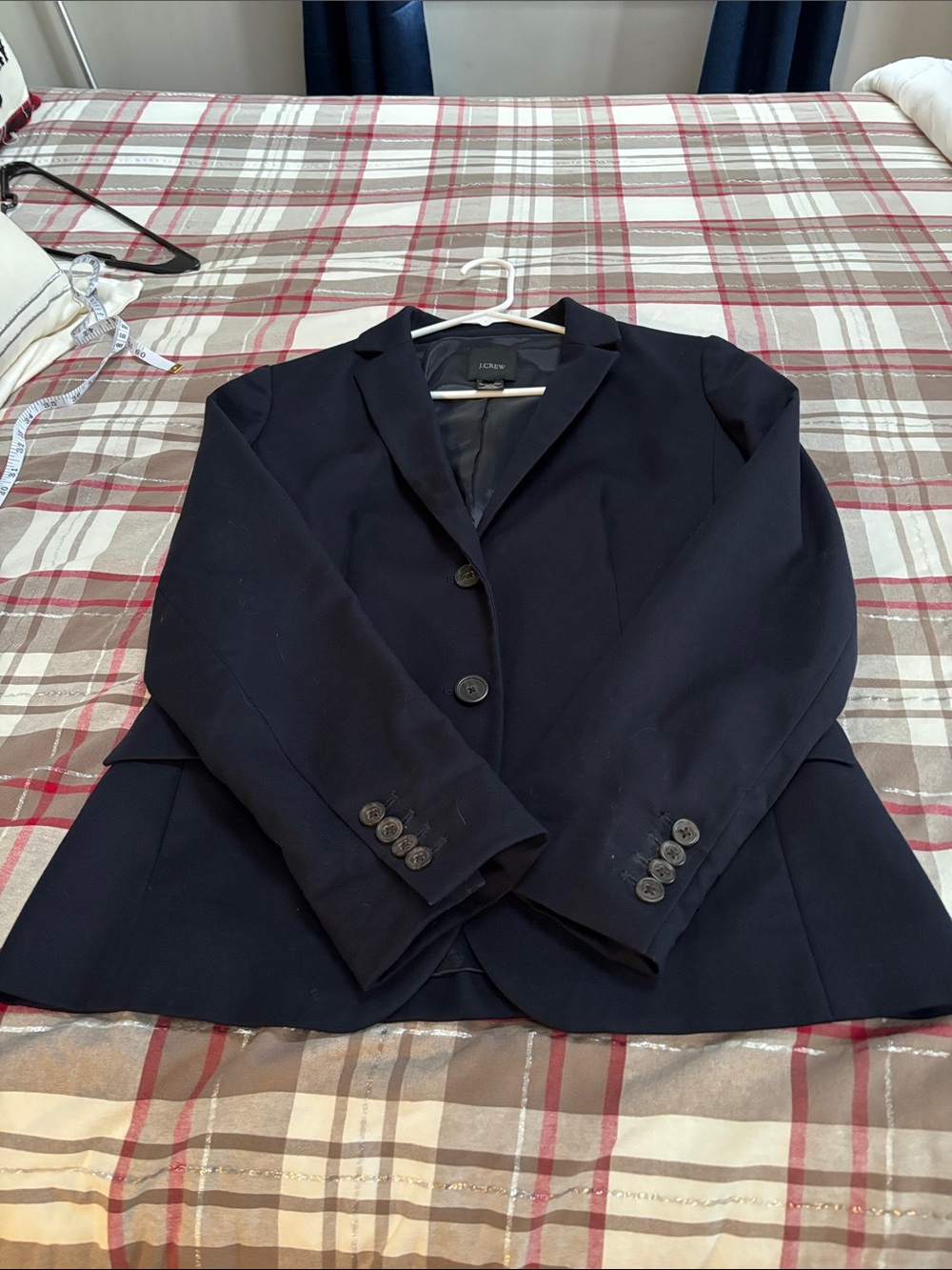 J. Crew Women's Navy Tailored Blazer